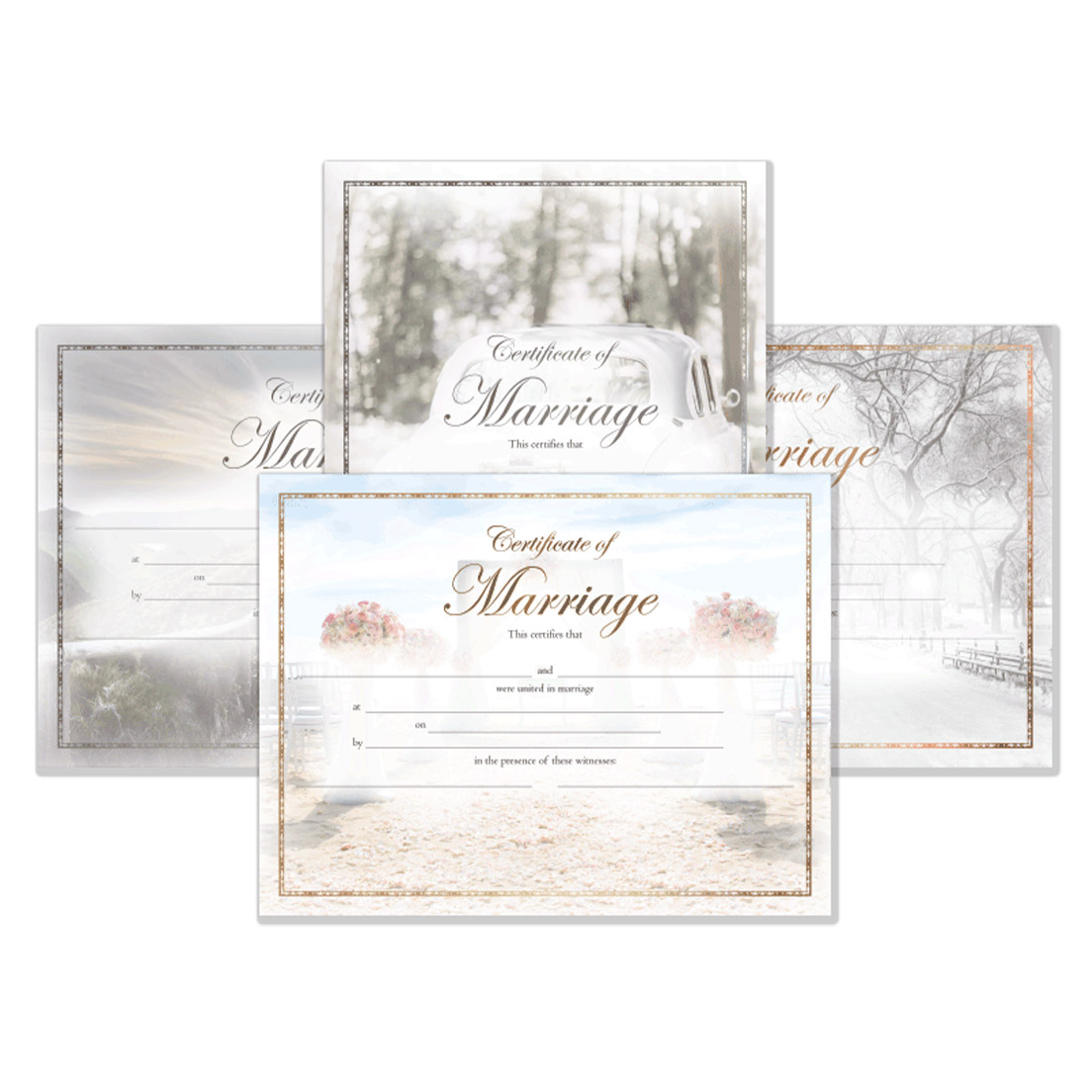 Modern Marriage Certificate